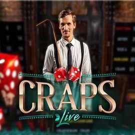 Live Craps slot visual from Evolution available on frumzi.vip