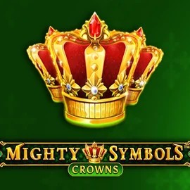 Mighty Symbols Crowns slot logo by Wazdan at Frumzi Casino