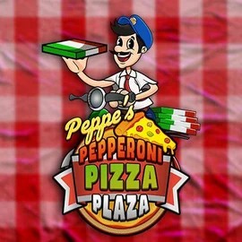 Peppe’s Pepperoni Pizza Plaza logo by Pragmatic Play at Frumzi Casino